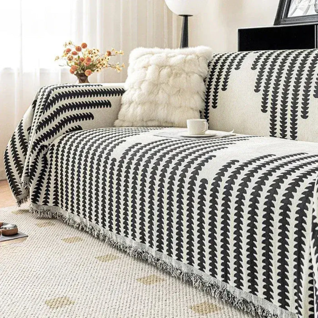 Capa Decorativa Impermeável Fio Chenille - Sofá Protegido com Estilo para 2 e 3 Lugares