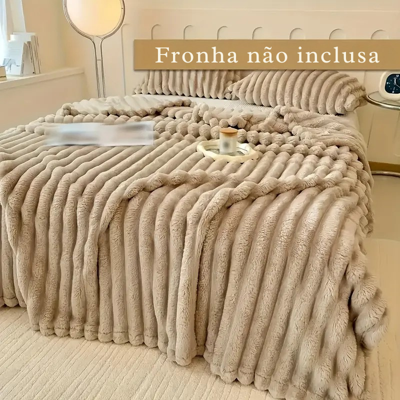 Manta Dupla Face Luxo – Super Macia, Aconchegante e Lavável, para Sofá, Cama e Viagem