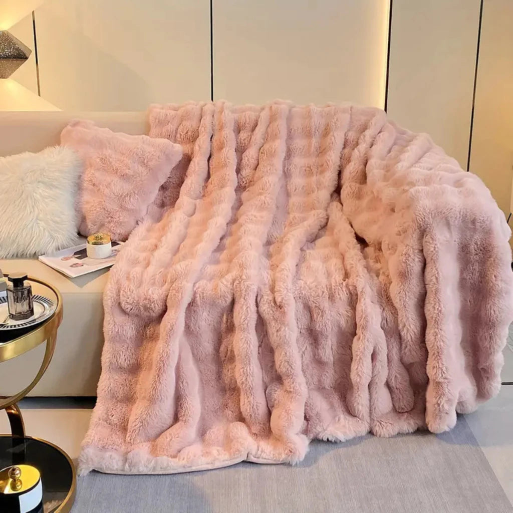 Cobertor Queen Flannel Premium Com Sherpa