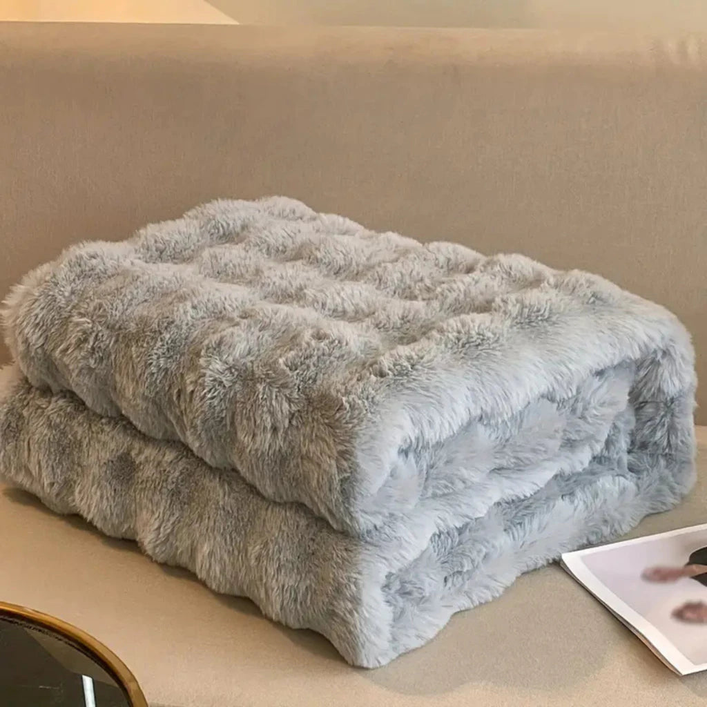 Cobertor Queen Flannel Premium Com Sherpa