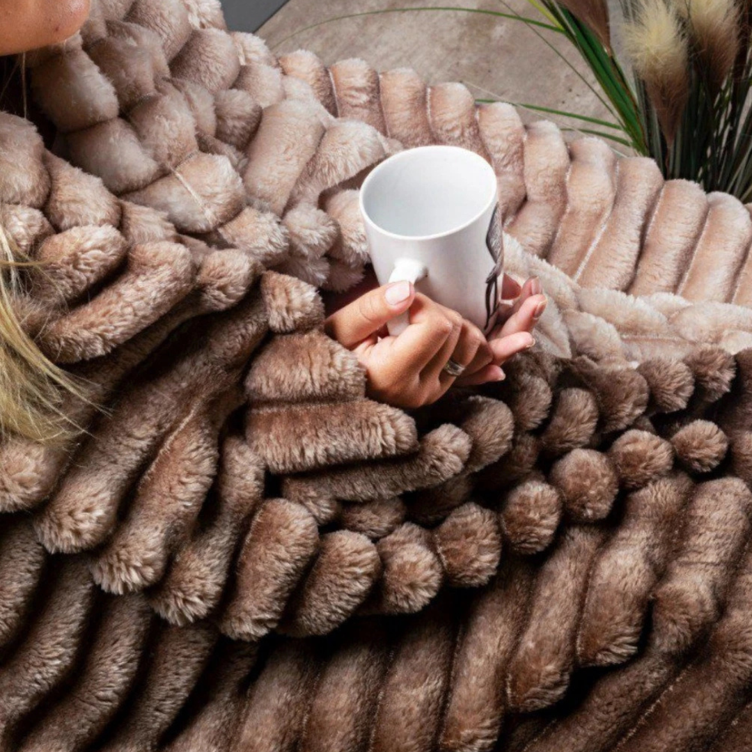 Cobertor Queen Flannel Premium Com Sherpa