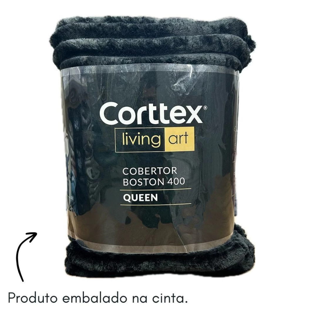 Cobertor Queen Flannel Premium Com Sherpa