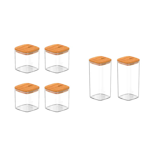 Kit de potes herméticos de 6 peças Linha Oasi