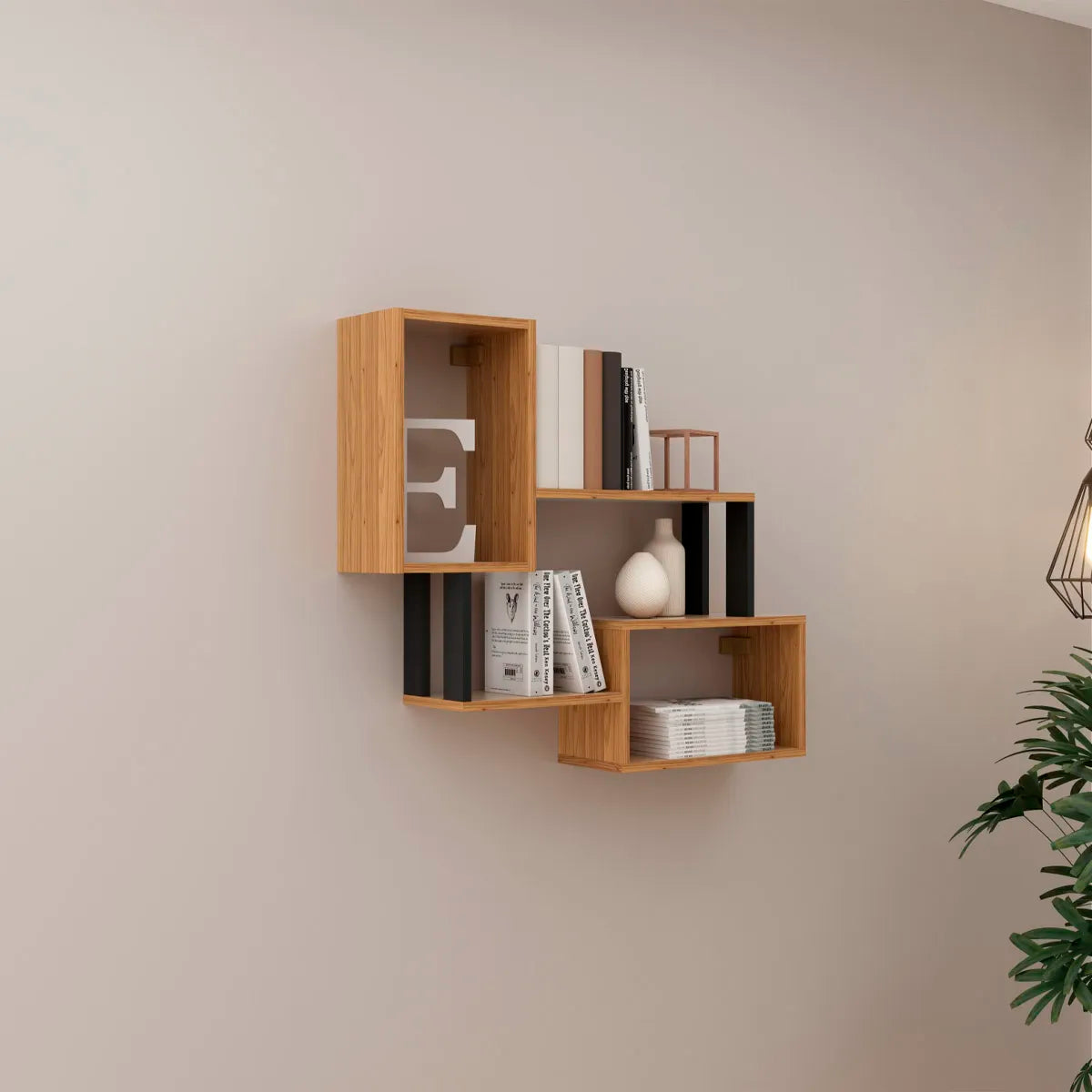 Estante Nicho Industrial para Livros e Home Office 100% Mdf