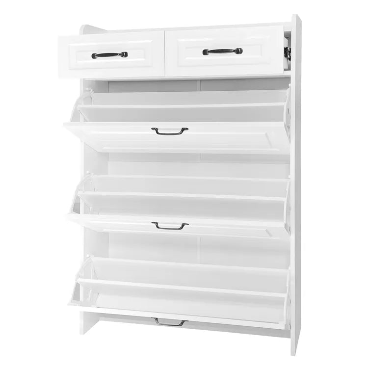Sapateira Elegance 3 Portas e 2 Gavetas – Design Moderno em Branco