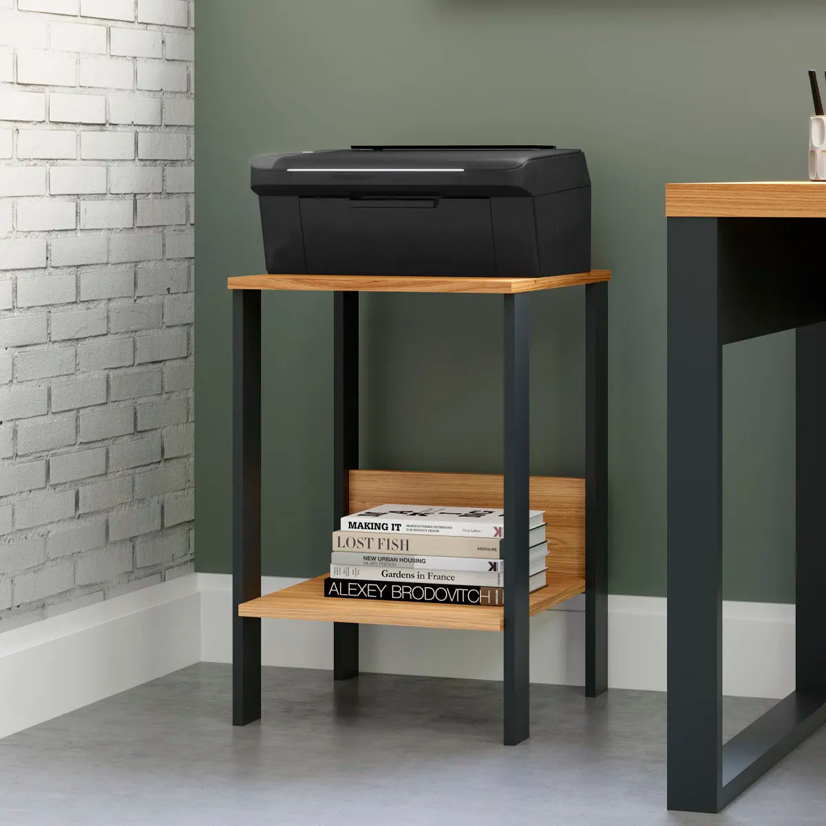 Mesa Auxiliar Escritório Linha Industrial 100% Mdf